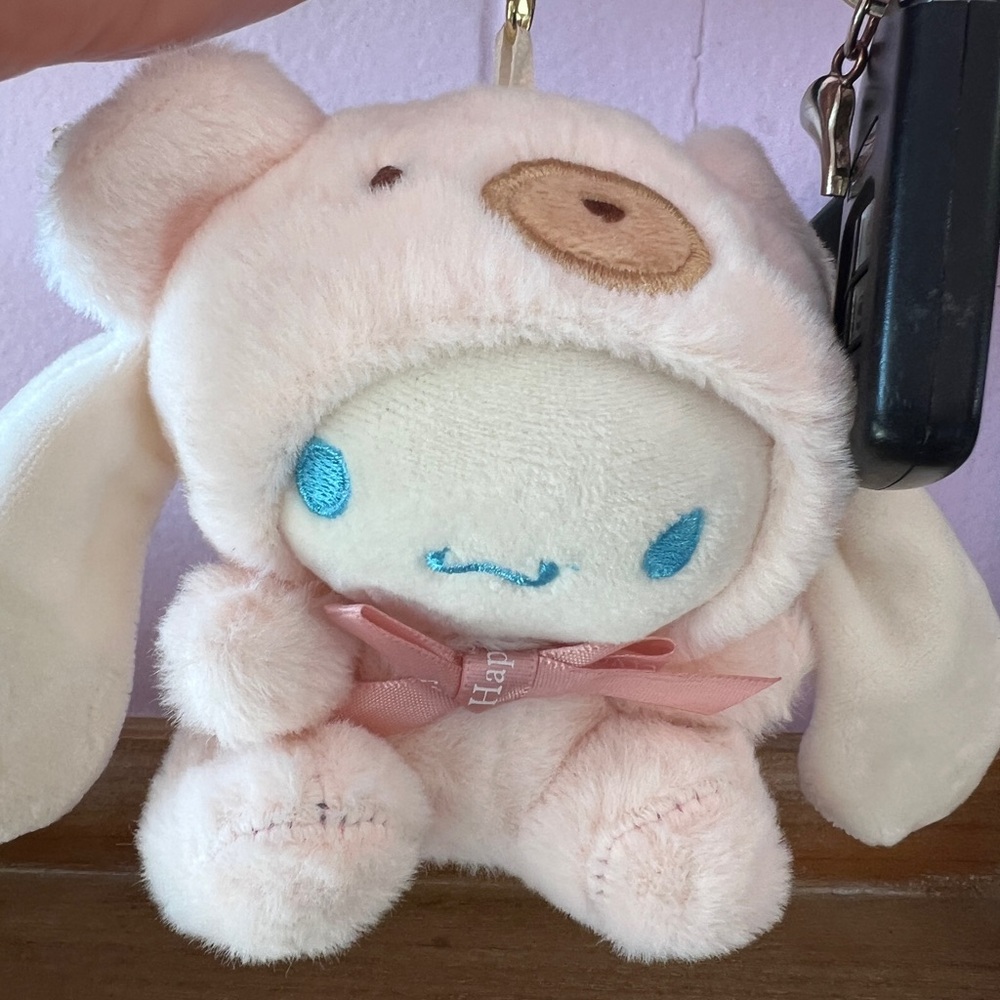 Sanrio Adorable Pink Plushies Keychain